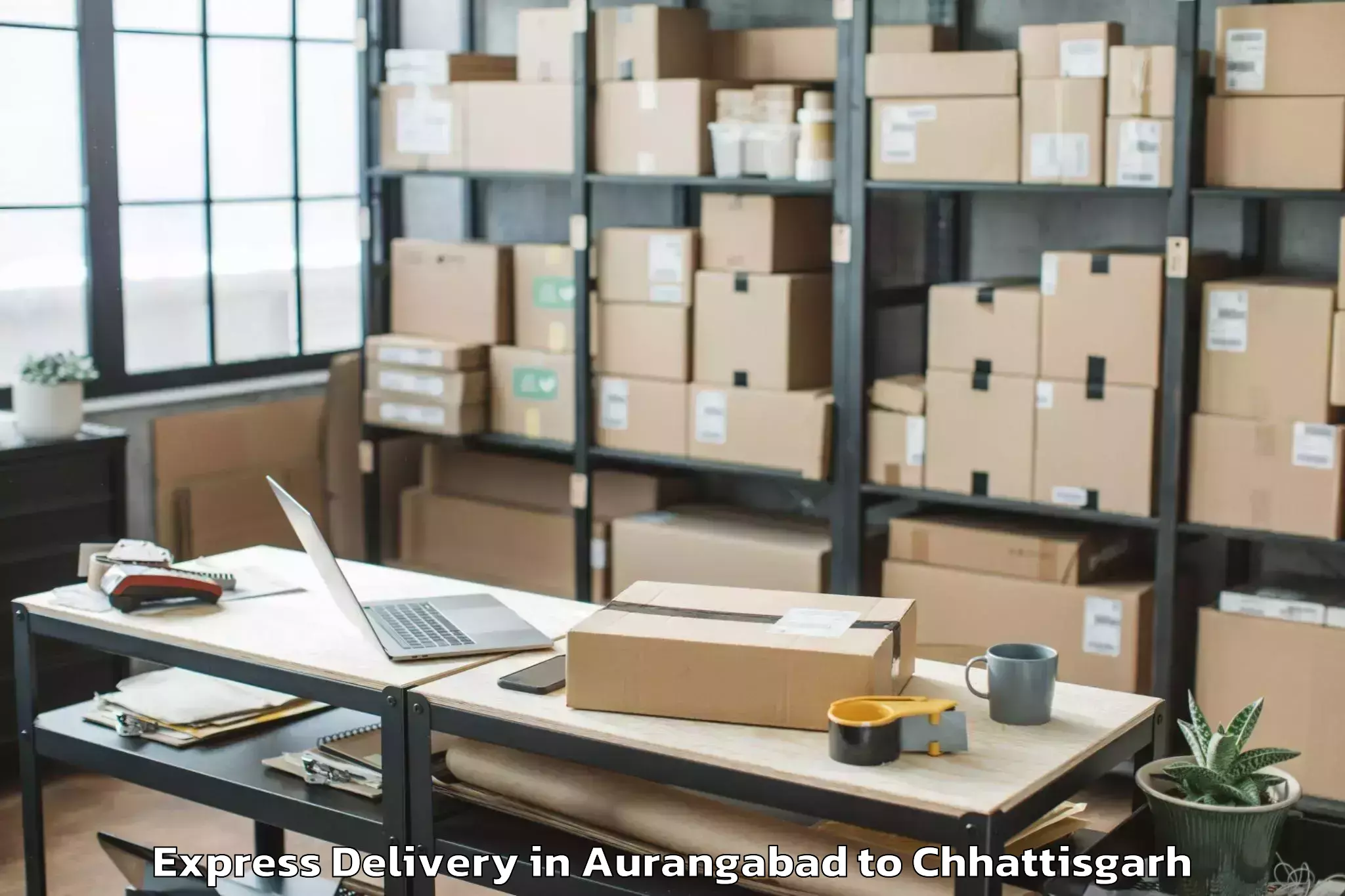 Professional Aurangabad to Iit Bhilai Express Delivery